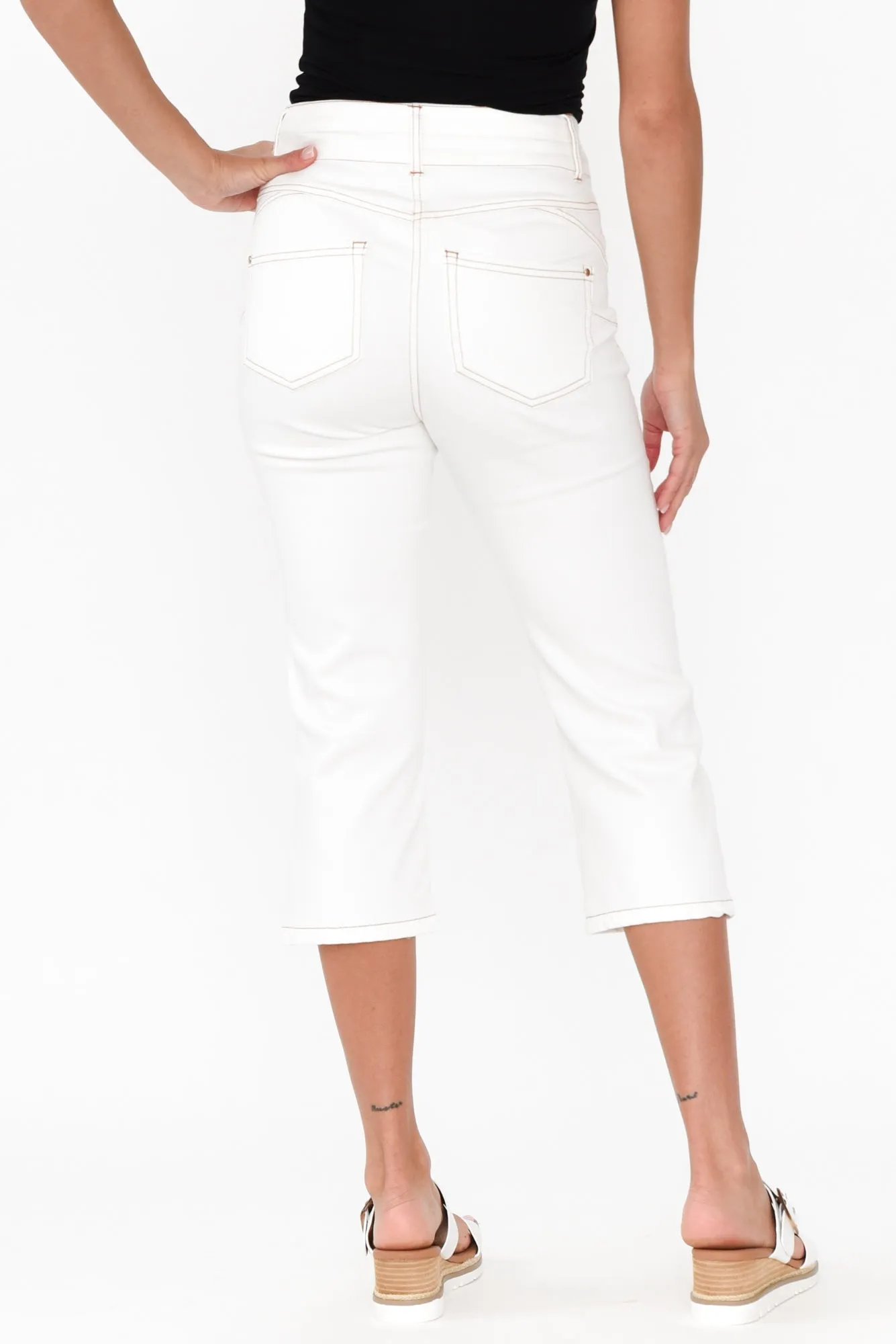 Alessi White Cropped Jeans