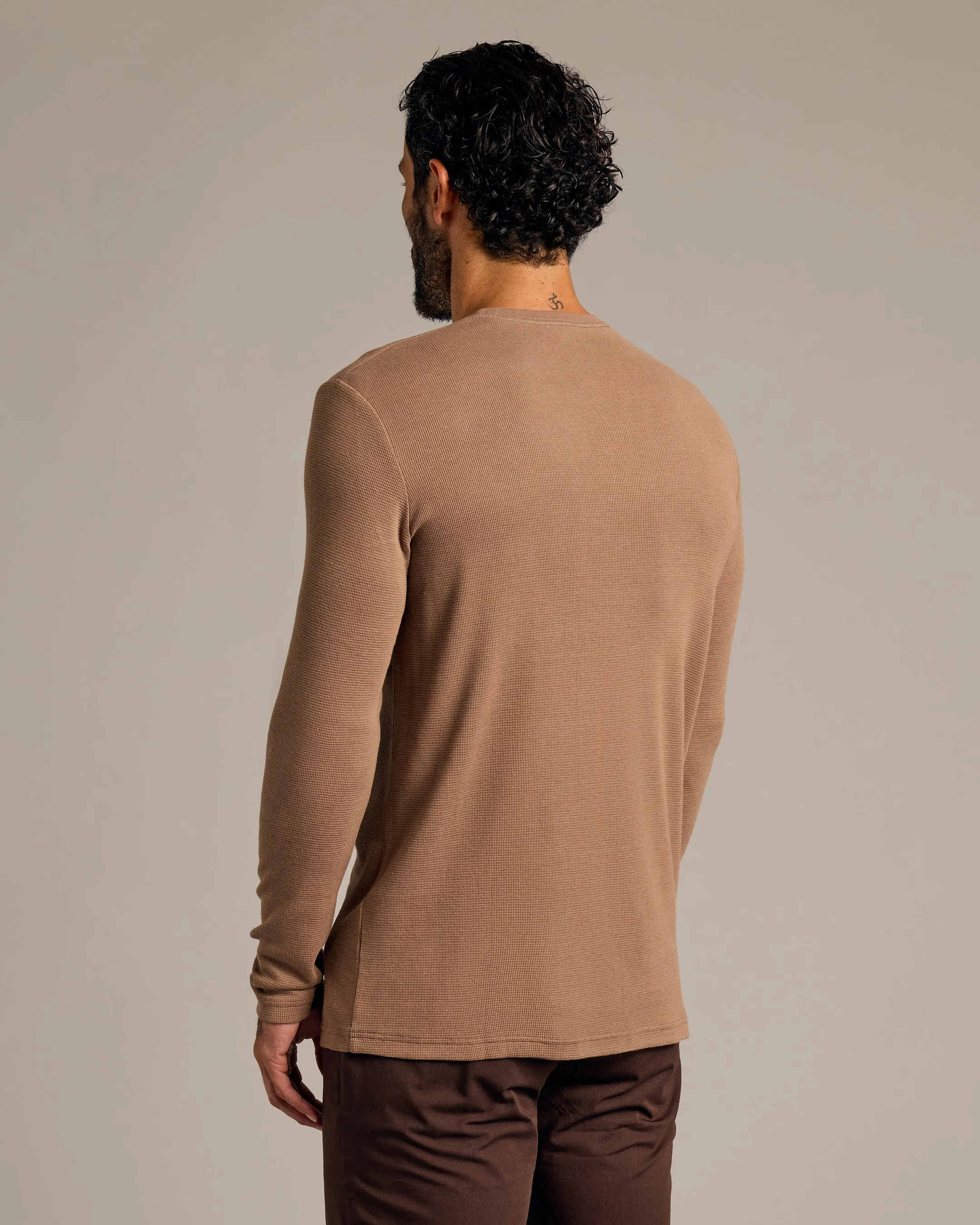 Alpaca Waffle Long Sleeve Crew Neck