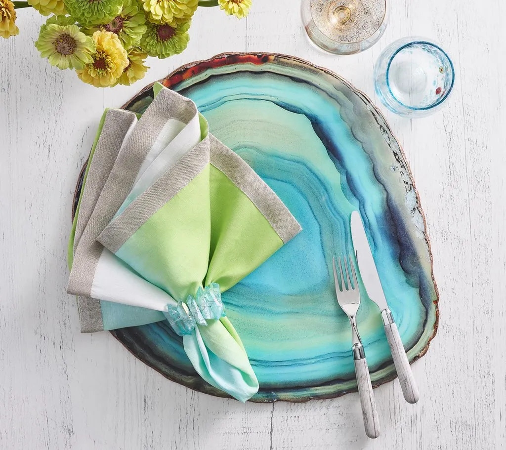 Azure Placemat in Turquoise, Set of 4