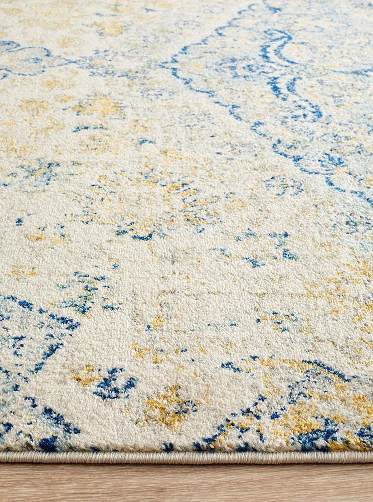 Boho Vintage Jenna Sky Blue Rug