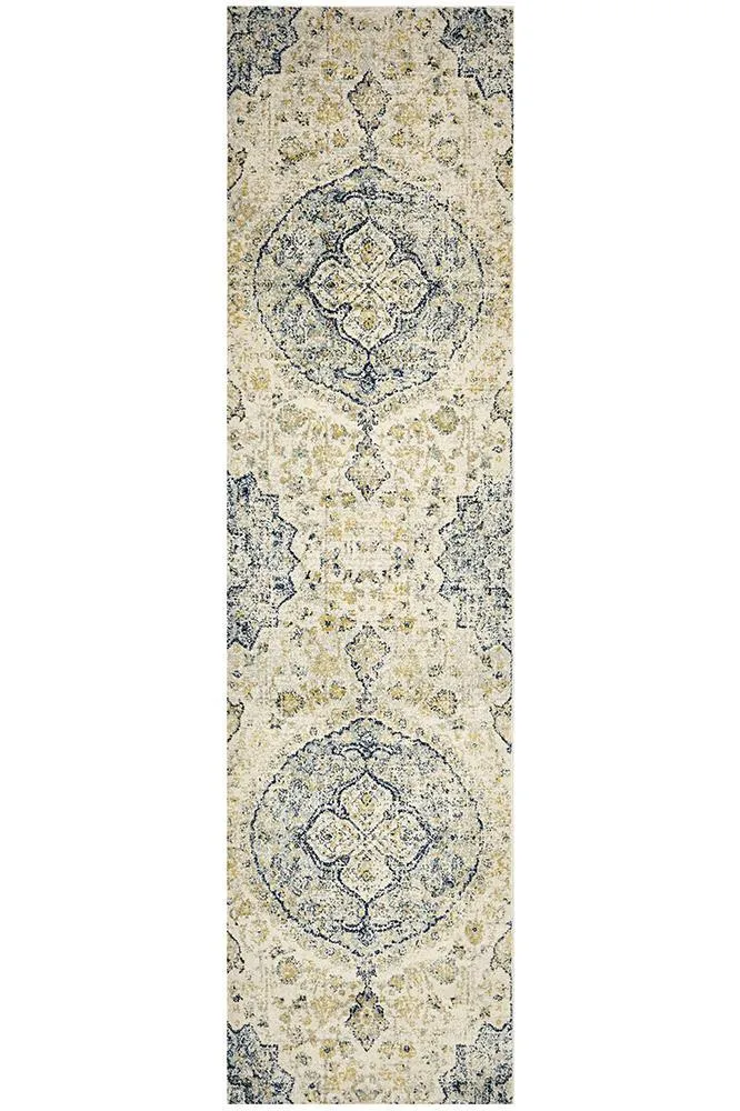 Boho Vintage Jenna Sky Blue Rug