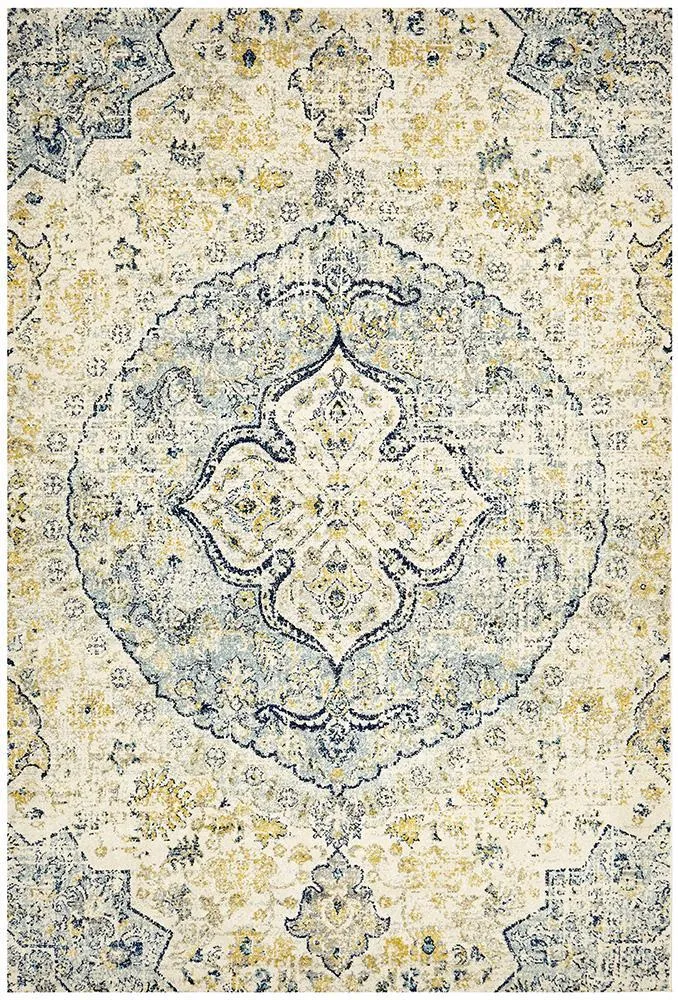 Boho Vintage Jenna Sky Blue Rug