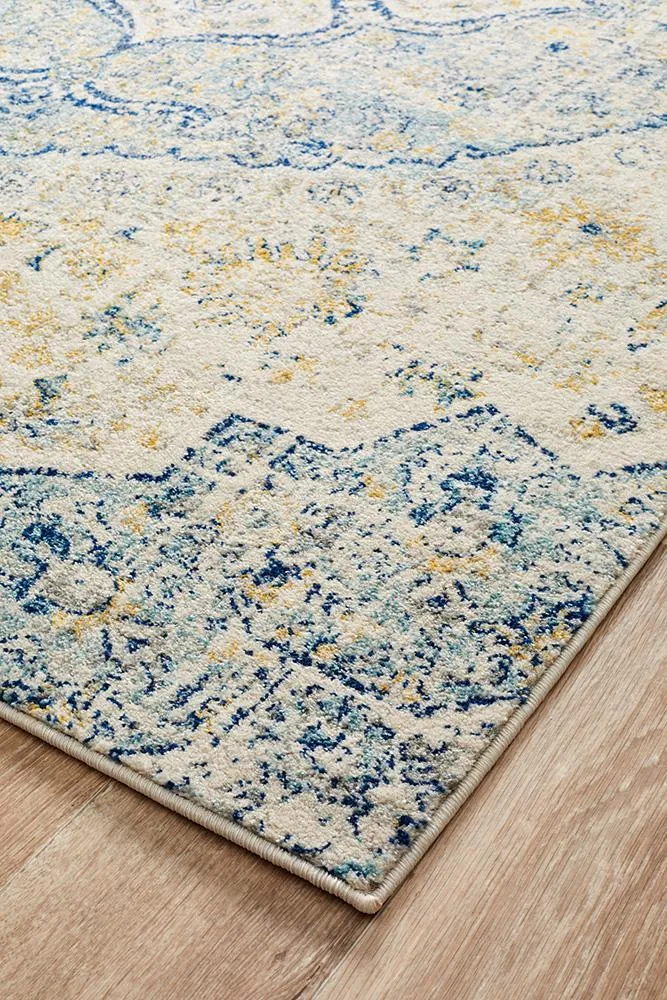 Boho Vintage Jenna Sky Blue Rug