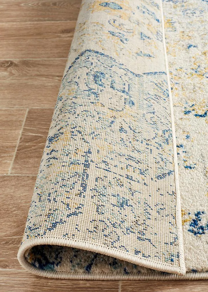 Boho Vintage Jenna Sky Blue Rug