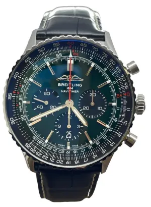 Breitling Navitimer 1 B01 AB0137241L1P1 Green Dial Automatic Men's Watch