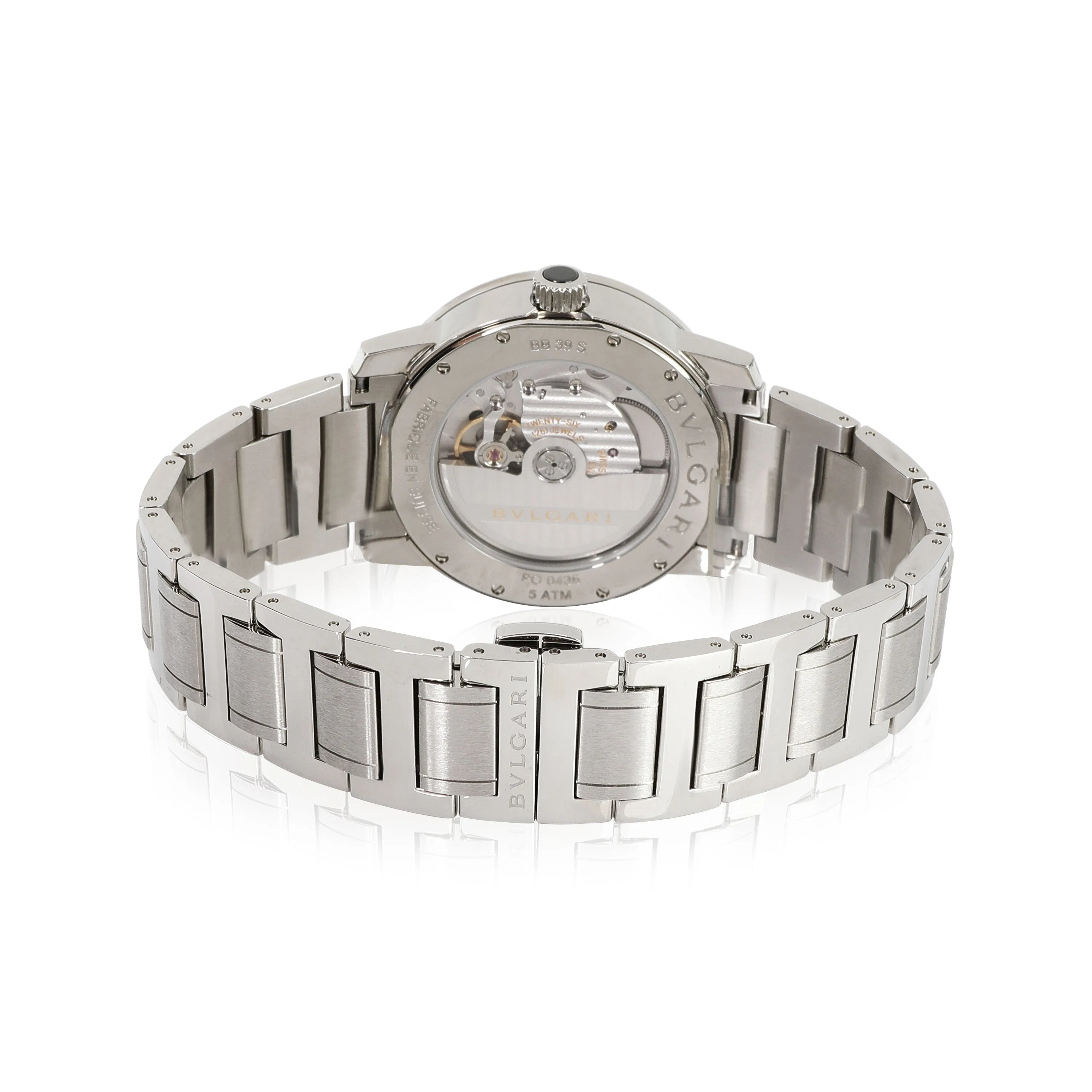 BVLGARI Bvlgari Bvlgari 102110 BB 39 S Mens Watch in  Stainless Steel