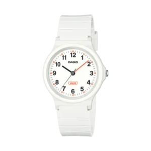 Casio Women's Watch Analog White Dial With White Resin Strap, LQ-24B-7BDF