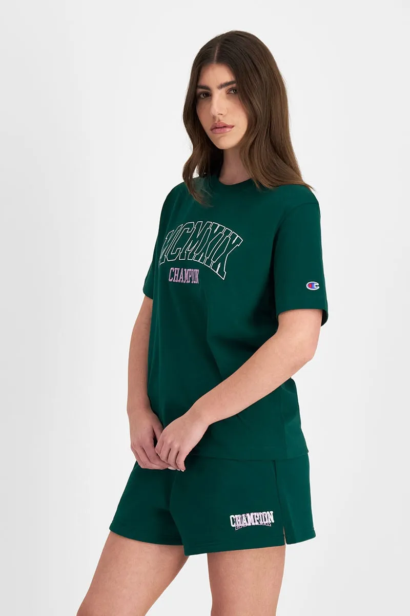 CHAMPION WOMEN'S ROCHESTER GREEN TEE