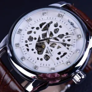 Classy Men Watch Royal White/Silver