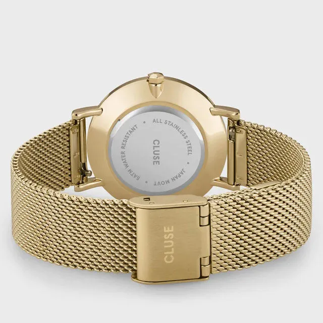 CLU Watch Minuit Mesh Green Gold