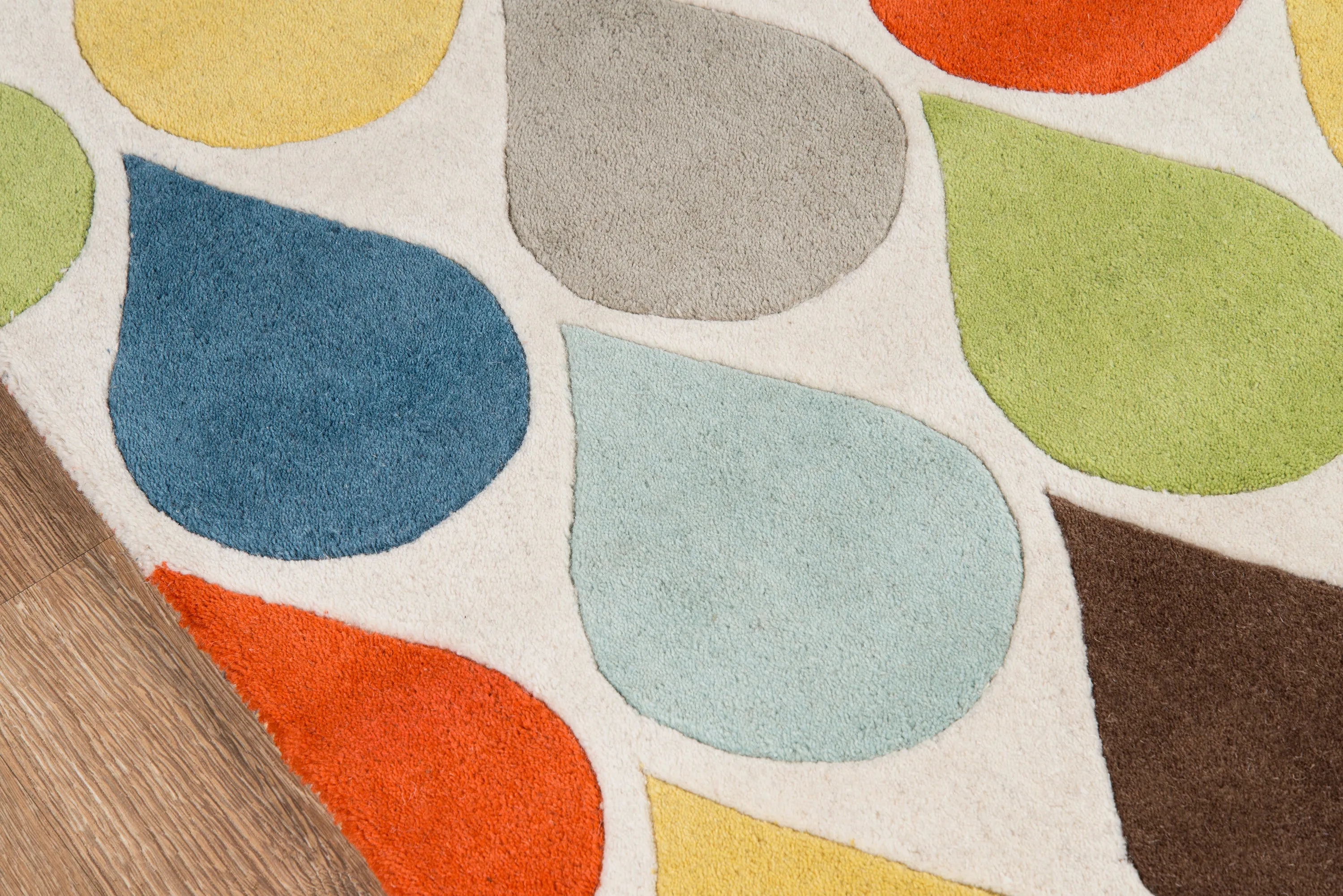 Contemporary Hand Tufted Multicolored Rug