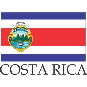 Costa Rica Embroidered Flag Badge