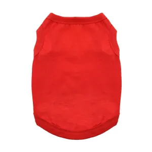 Cotton Dog Tank Flame Scarlet Red