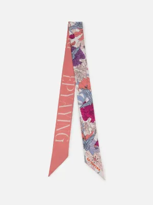 EP YAYING Peony Printed Silk Scarf