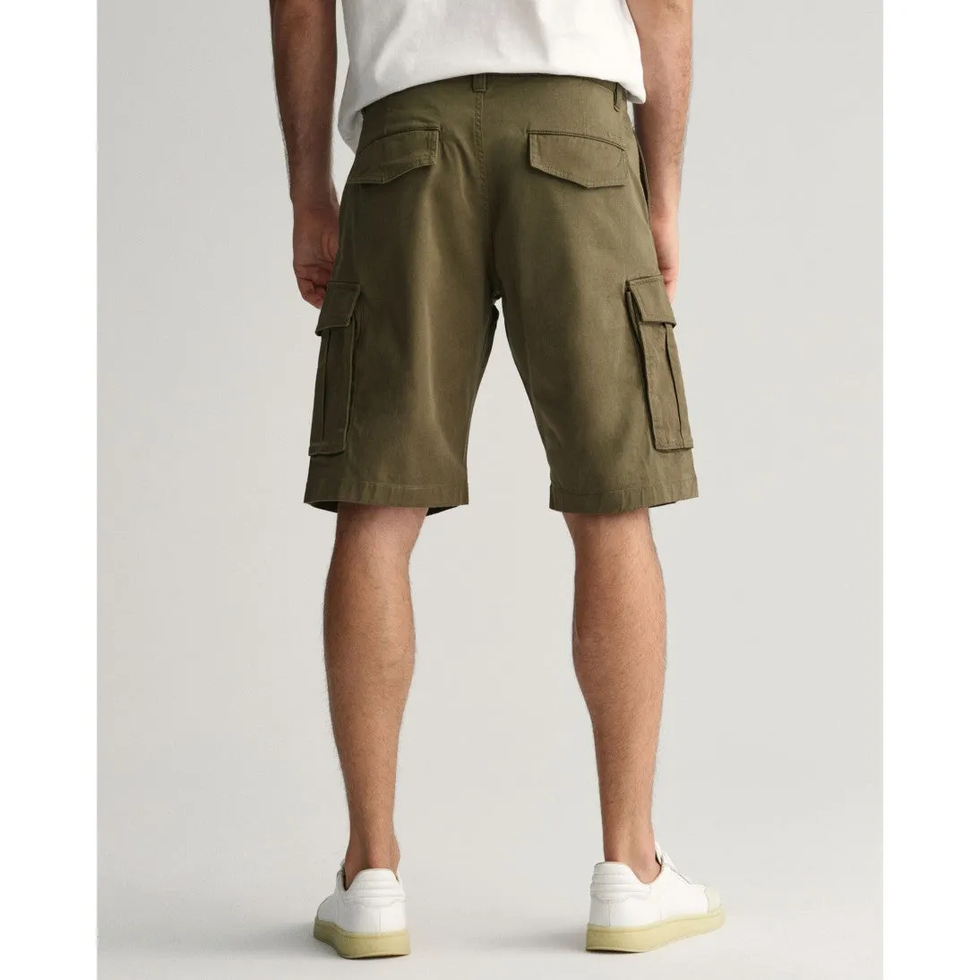 GANT Relaxed Fit Twill Cargo Shorts Juniper Green 205069