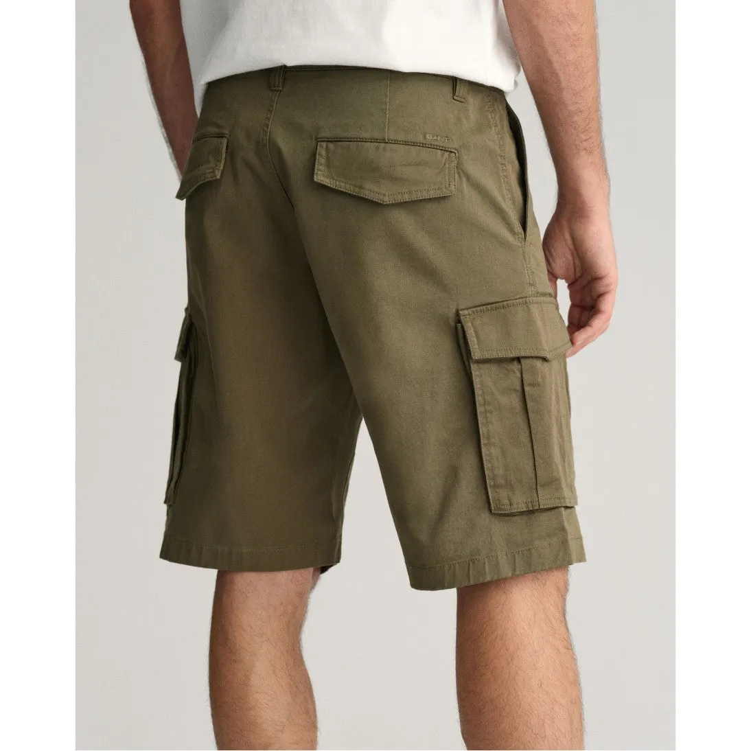 GANT Relaxed Fit Twill Cargo Shorts Juniper Green 205069