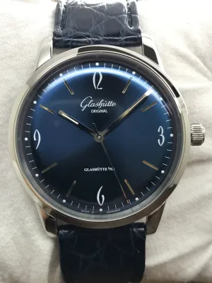 Glashutte Original Sixties 1-39-52-06-02-04 Blue Dial Automatic Men's Watch