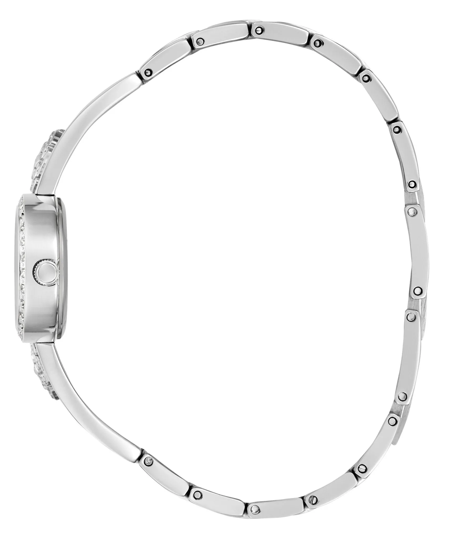 Guess Ladies Chloe Silver Tone Recycled Steel Watch GW0756L1