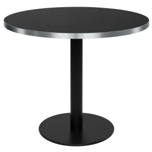 Mabel Round Dining Table – Black– 90cm