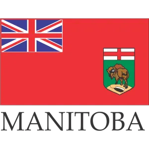 Manitoba Embroidered Flag Badge