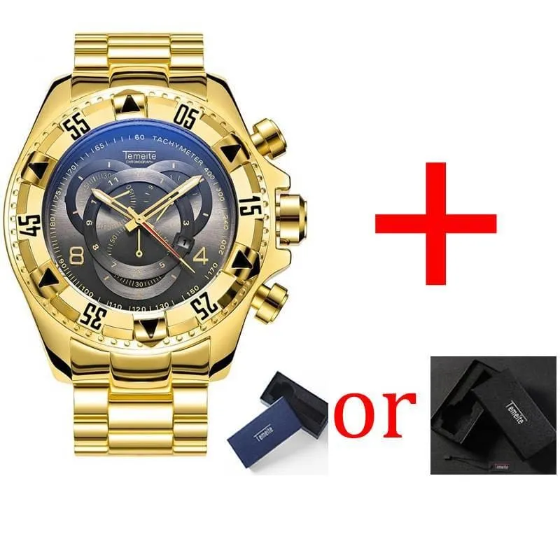 Men's Luxury Waterproof Big Dial Watches