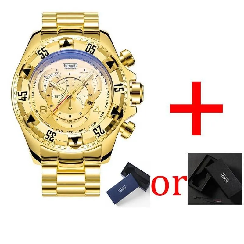 Men's Luxury Waterproof Big Dial Watches