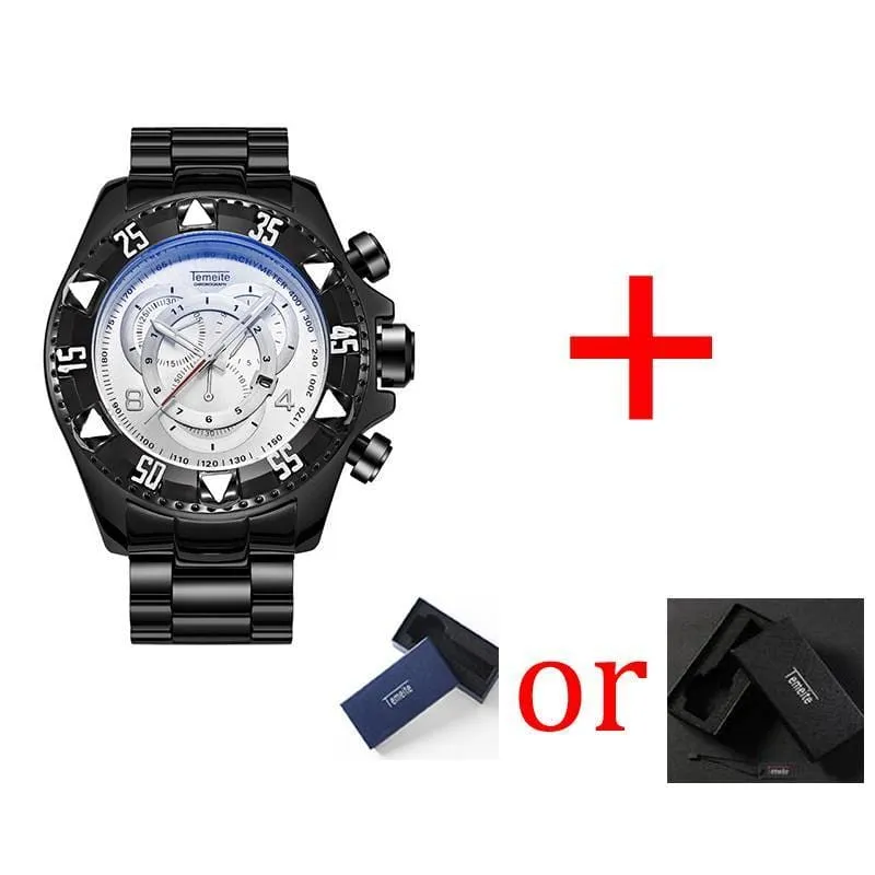 Men's Luxury Waterproof Big Dial Watches