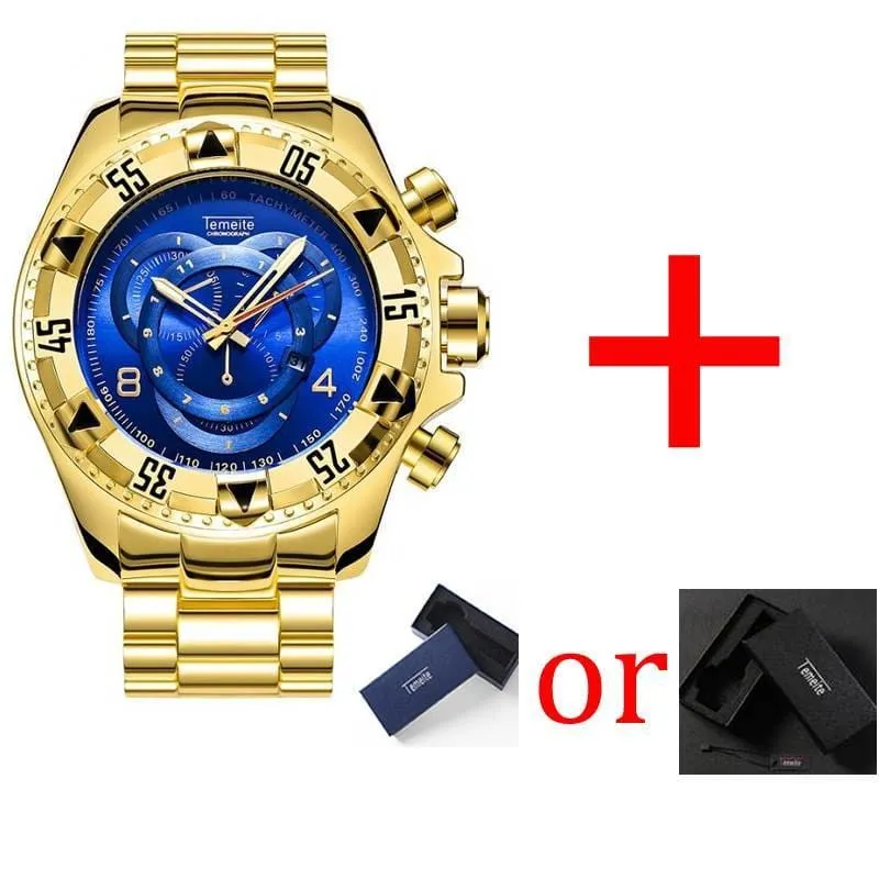 Men's Luxury Waterproof Big Dial Watches