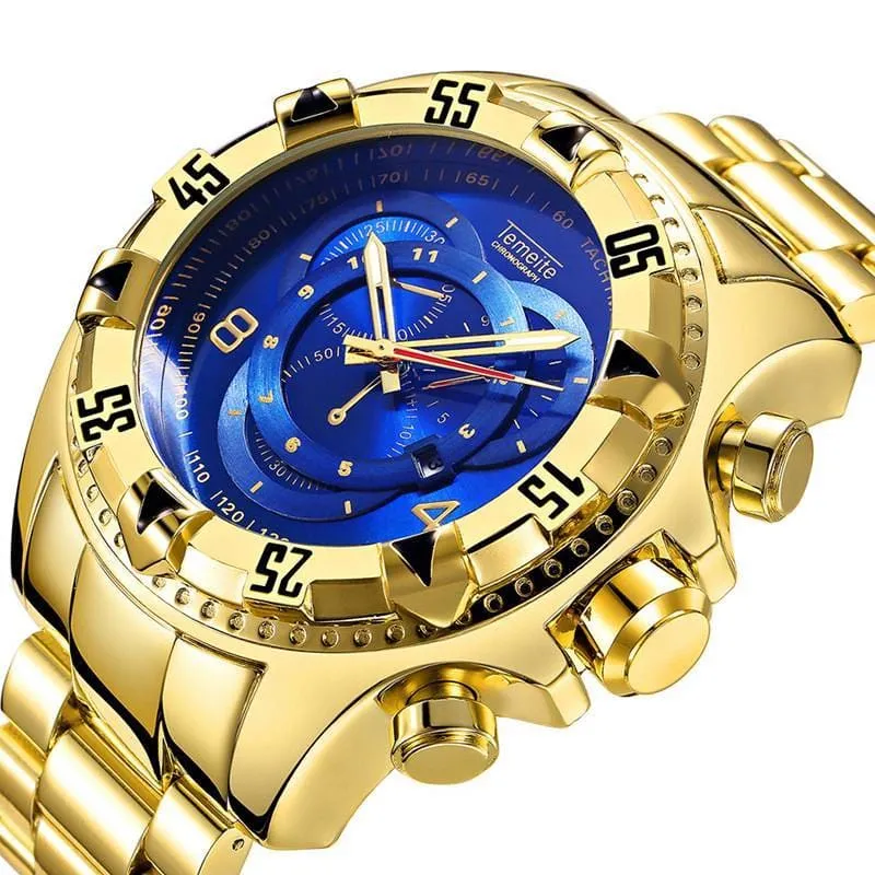 Men's Luxury Waterproof Big Dial Watches