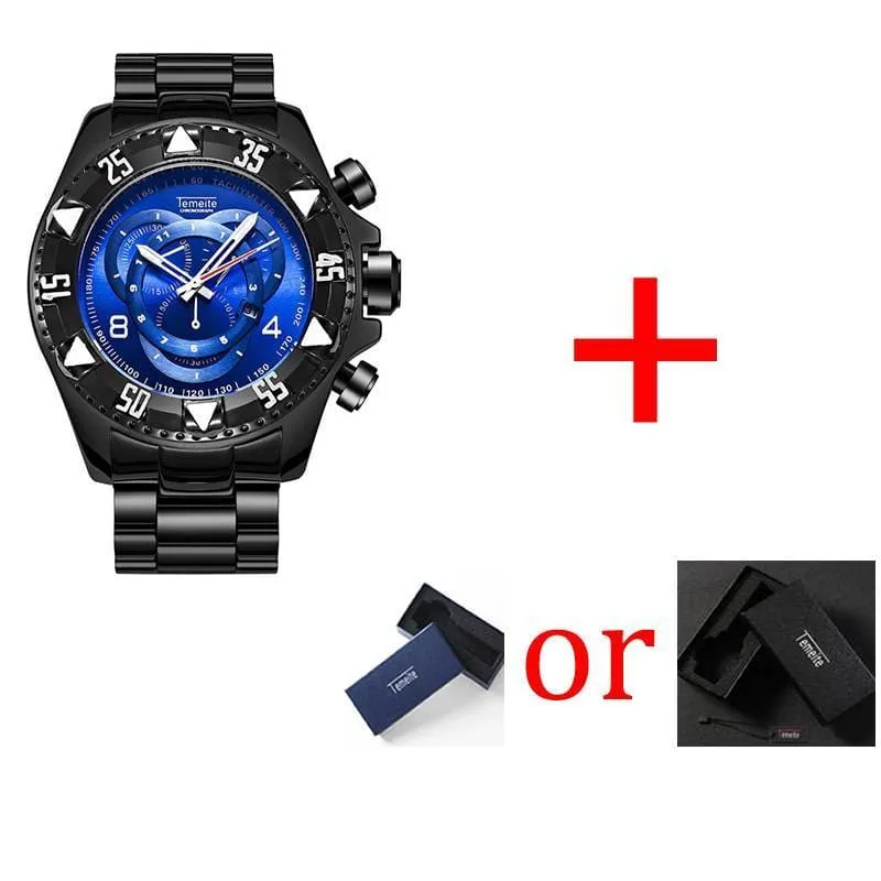 Men's Luxury Waterproof Big Dial Watches