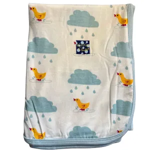 Natural Puddle Duck Swaddle Blanket