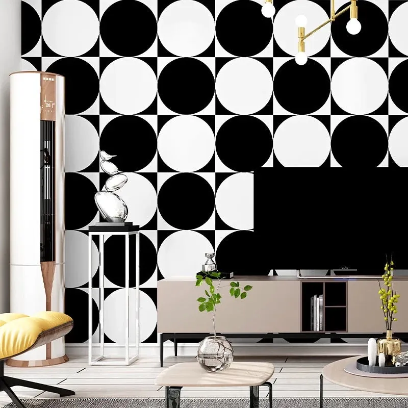 Nordic Style Minimalist Black and White Wallpaper (5㎡)