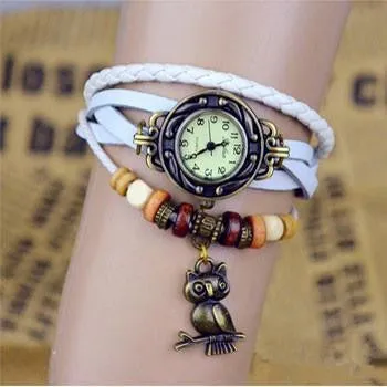 Owl Vintage Wrap Watch