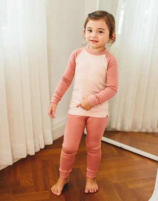 Pink Modal Raglan Long Sleeve Pajama