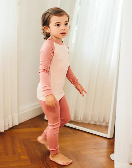 Pink Modal Raglan Long Sleeve Pajama