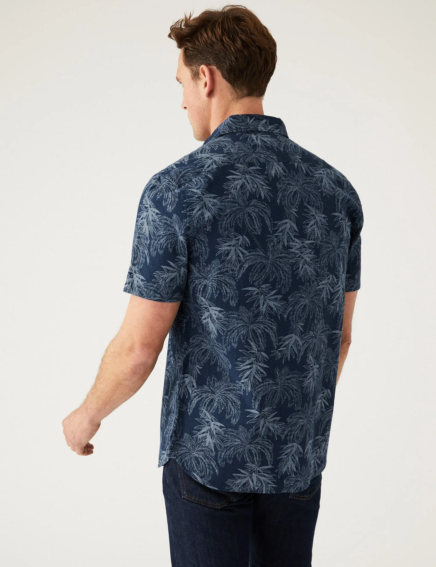 Pure Cotton Hawaiian Cuban Collar Shirt