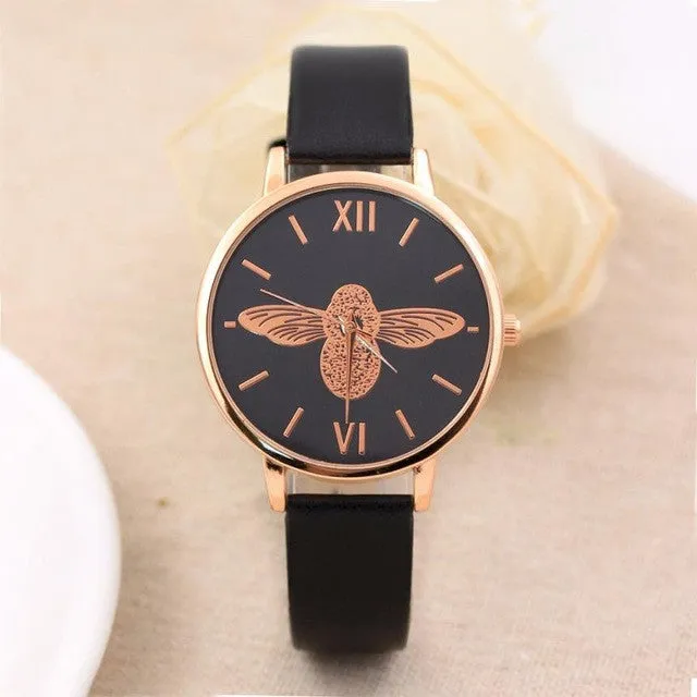 Quartz Round Dial Women Watches