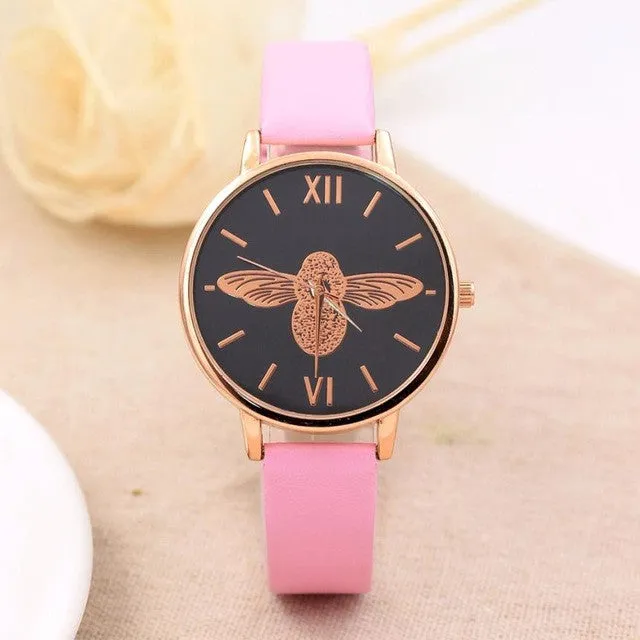 Quartz Round Dial Women Watches