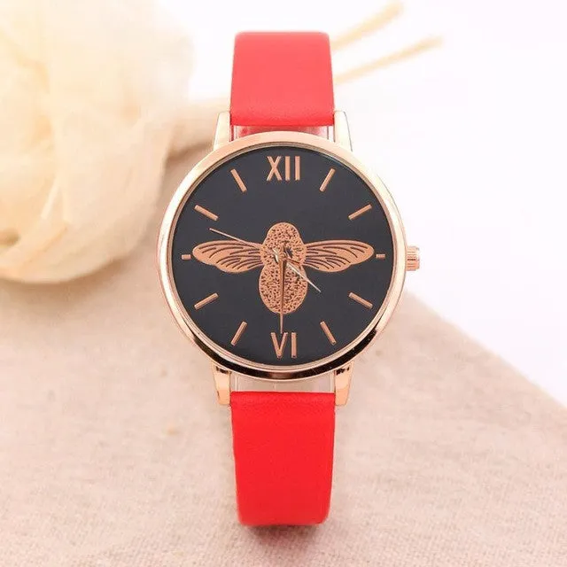 Quartz Round Dial Women Watches