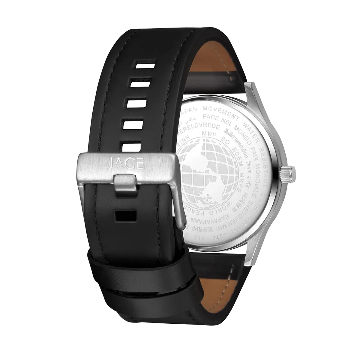 "SUVA" MEN`S LEATHER BAND WATCH