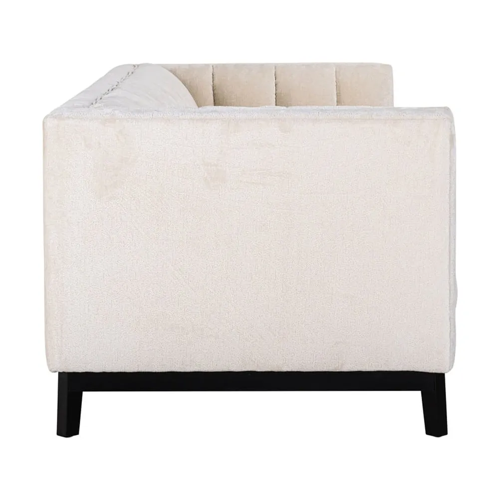 Richmond Interiors Beaudy Sofa in White Chenille