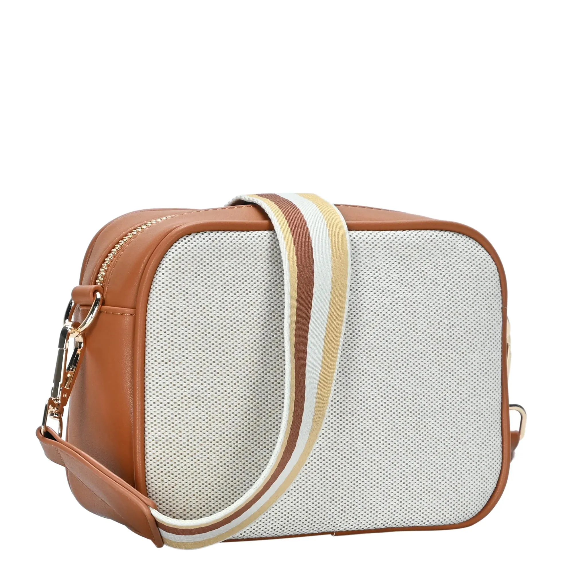 Serena Canvas Camera Bag - Tan