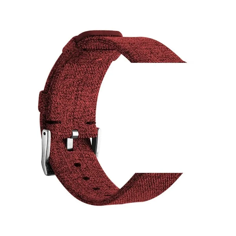 Stylish Canvas Watch Straps Compatible with Kogan Active  II Smart Watch