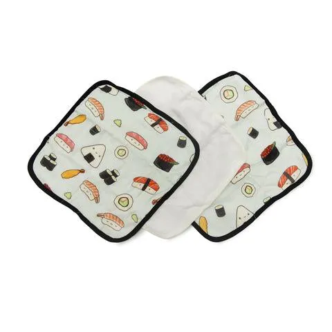 Sushi Washcloth Set