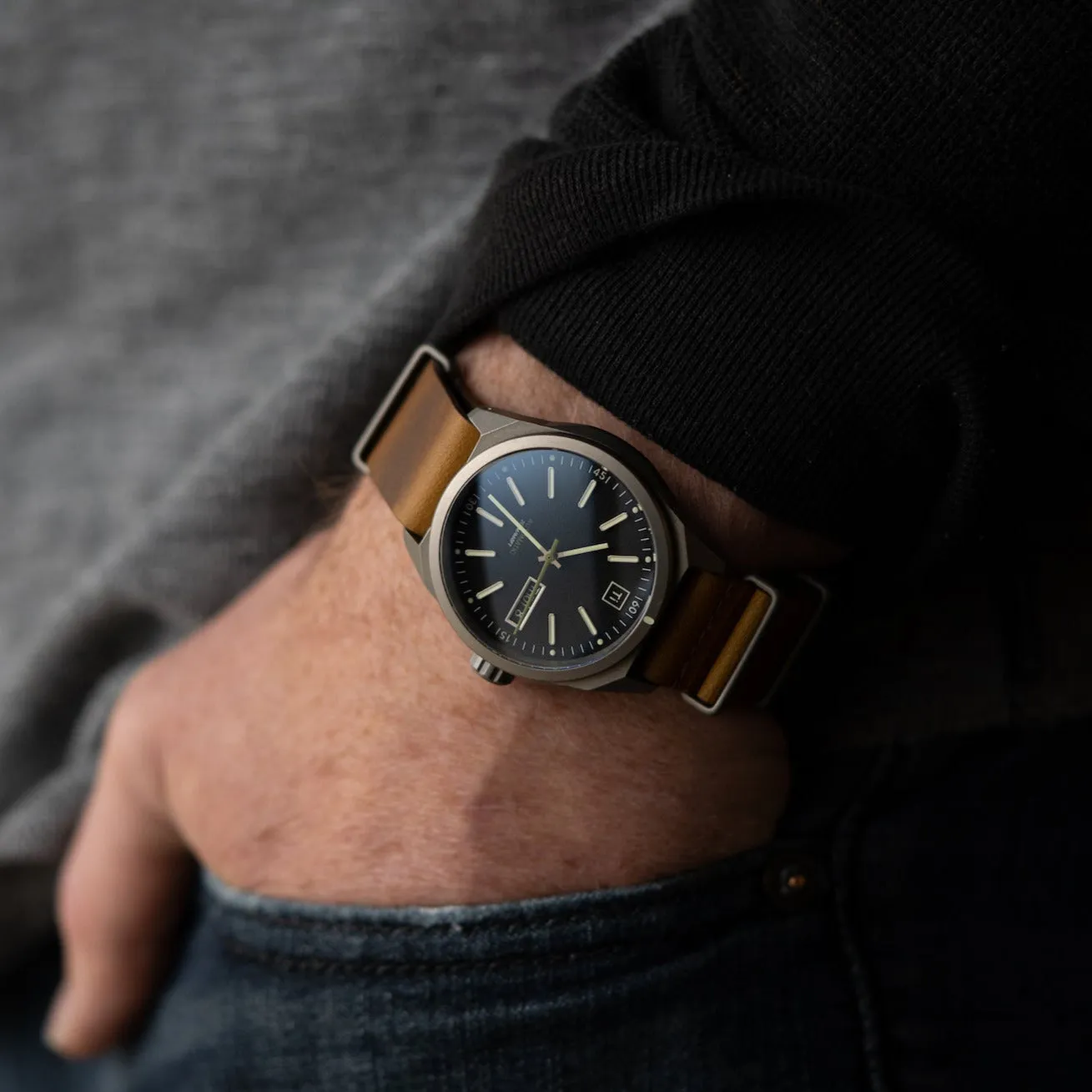 Ti Field Watch / Automatic / Stonewashed