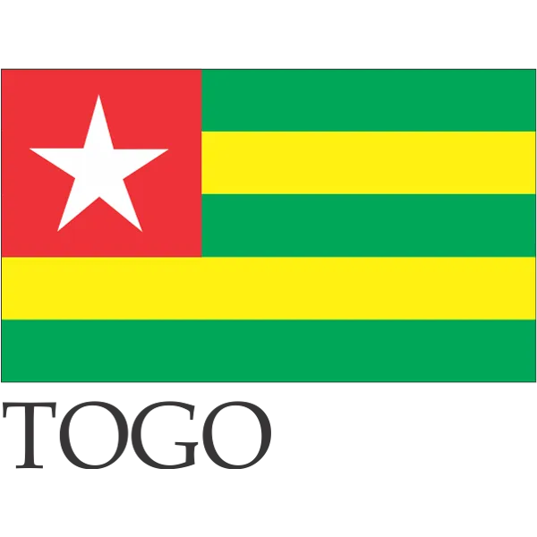 Togo Embroidered Flag Badge