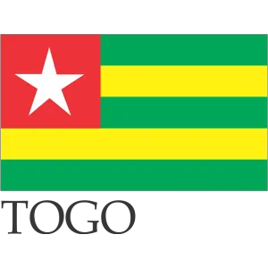 Togo Embroidered Flag Badge