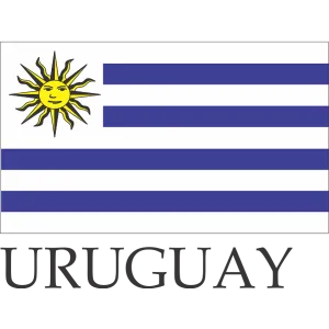 Uruguay Embroidered Flag Badge