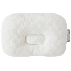 White & Grey Bamboo Cushioned Baby Pillow - Arrow