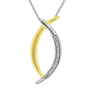 ZP1162 Pendant in 14k Gold with Diamonds